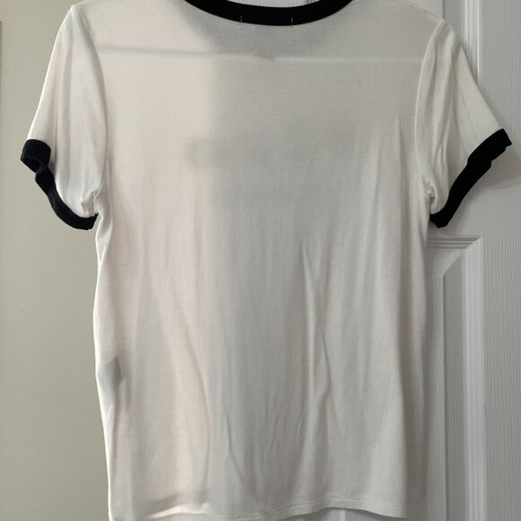 FOREVER 21 White "Foodie" T-shirt - Size M - Picture 2 of 4